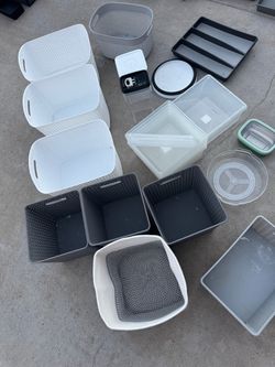LOT of Organizing Bins $5 e/