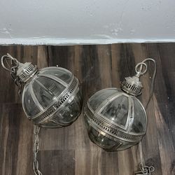 Silver Cage Lanterns 