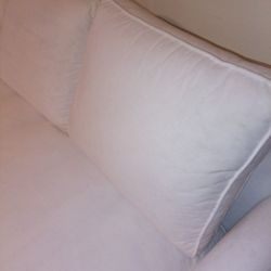White Velvet Couch for Sale $400.00 obo