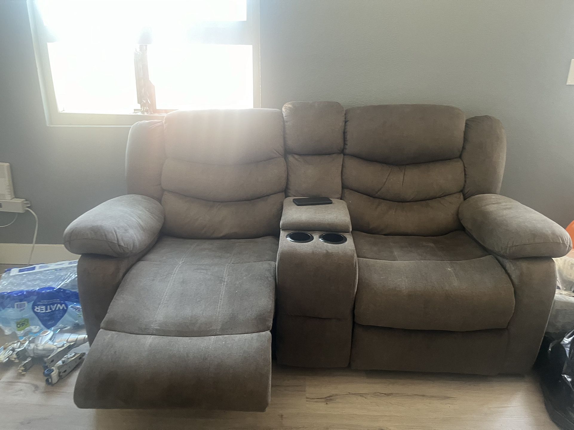 2 seater, recliner couch