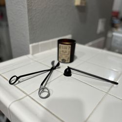 Black Candle Snuffer And Wick Trimmer