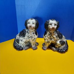 Vintage Ceramic Staffordshire Terriers