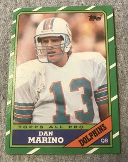 ‘86 Topps Football Dan Marino Card