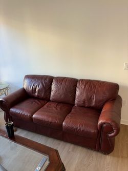 Sofa and Loveseat set - Genuine Italian Leather