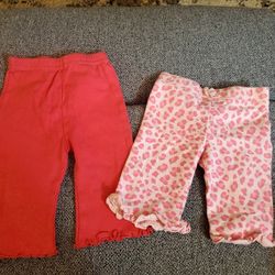 (2) BABY Girls Pants 0-3 months🎀