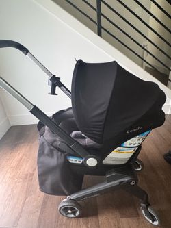 Shyft DualRide with Carryall Storage Infant Car Seat and Stroller Combo (Boone Gray)
