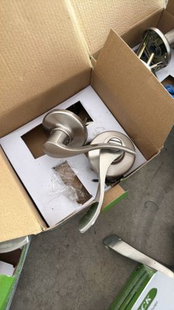 16 satin nickel interior door lever
