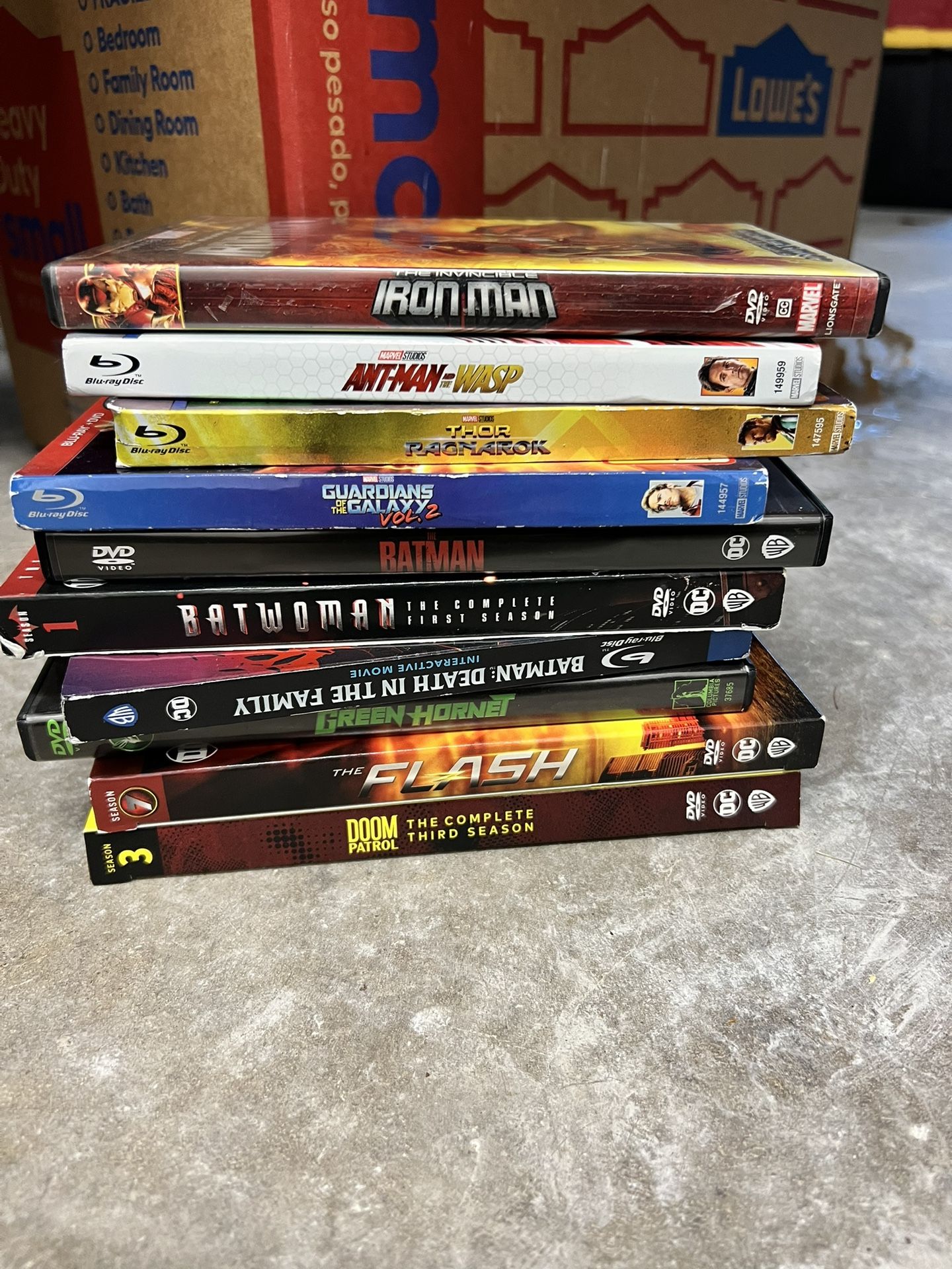 Marvel/DC dvd Set