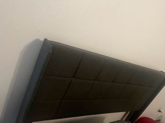 Queen bed frame with headboard