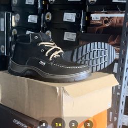 KUT Mens Moc Toe Boots Work Western Casual Lightweight Leather All Terrain Shoes