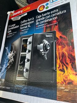 SENTRYSAFE 1.2 cu. ft. Fireproof & Waterproof Safe with Dial Combination Lock and Dual Key