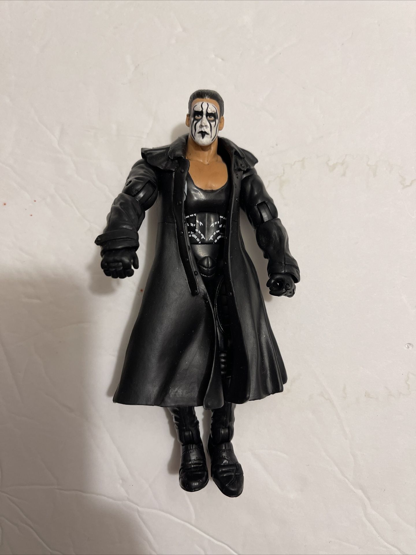 TNA Marvel Toys STING w/ Coat 2006 impact wrestling figure WWE Ex Condition