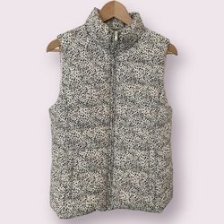 Leopard Print Puffer Vest