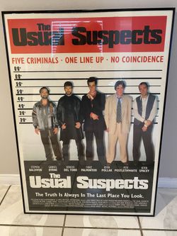 The Usual Suspect Framed Movie Poster