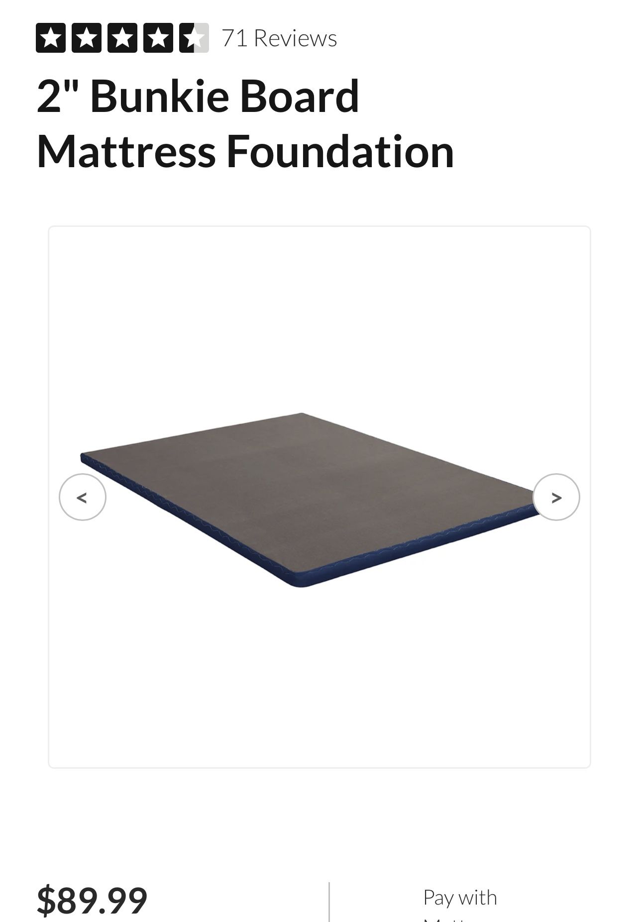 Queen Size Bunkie Board