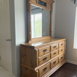 Dresser With Mirror and 2-Nightstands (4-Items)