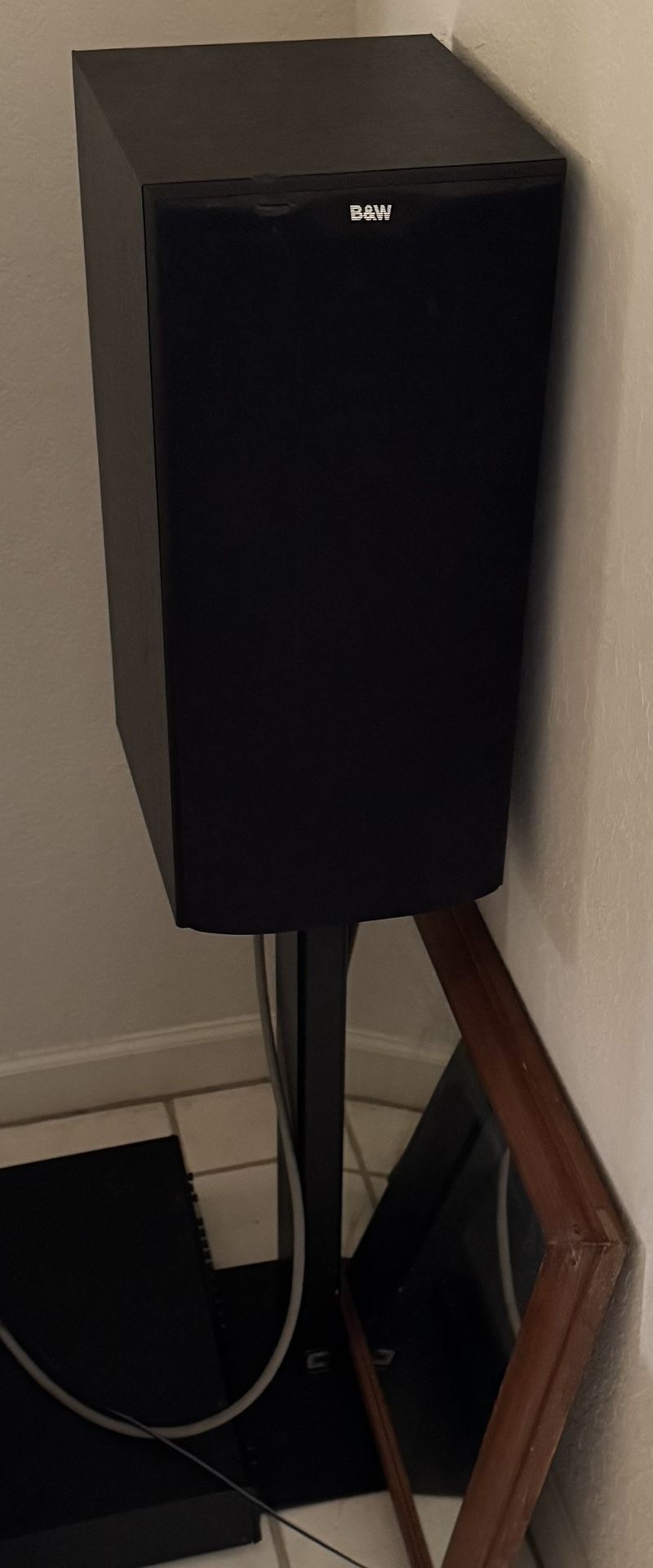 B & W DM602 Loudspeakers With Stands