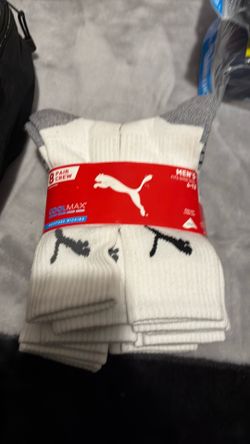 New Men’s Socks, 8Pk. Size 6-12
