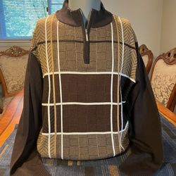 Stacy Adams Brown Men’s Sweater - XL - Excellent Condition