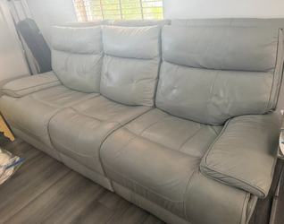Leather Sofa Recliner -  WESTON AREA