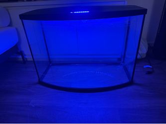 36 gallon bow front aquarium fish tank set
