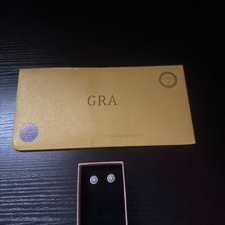 0.5 Carrot Halo Diamond Earrings 