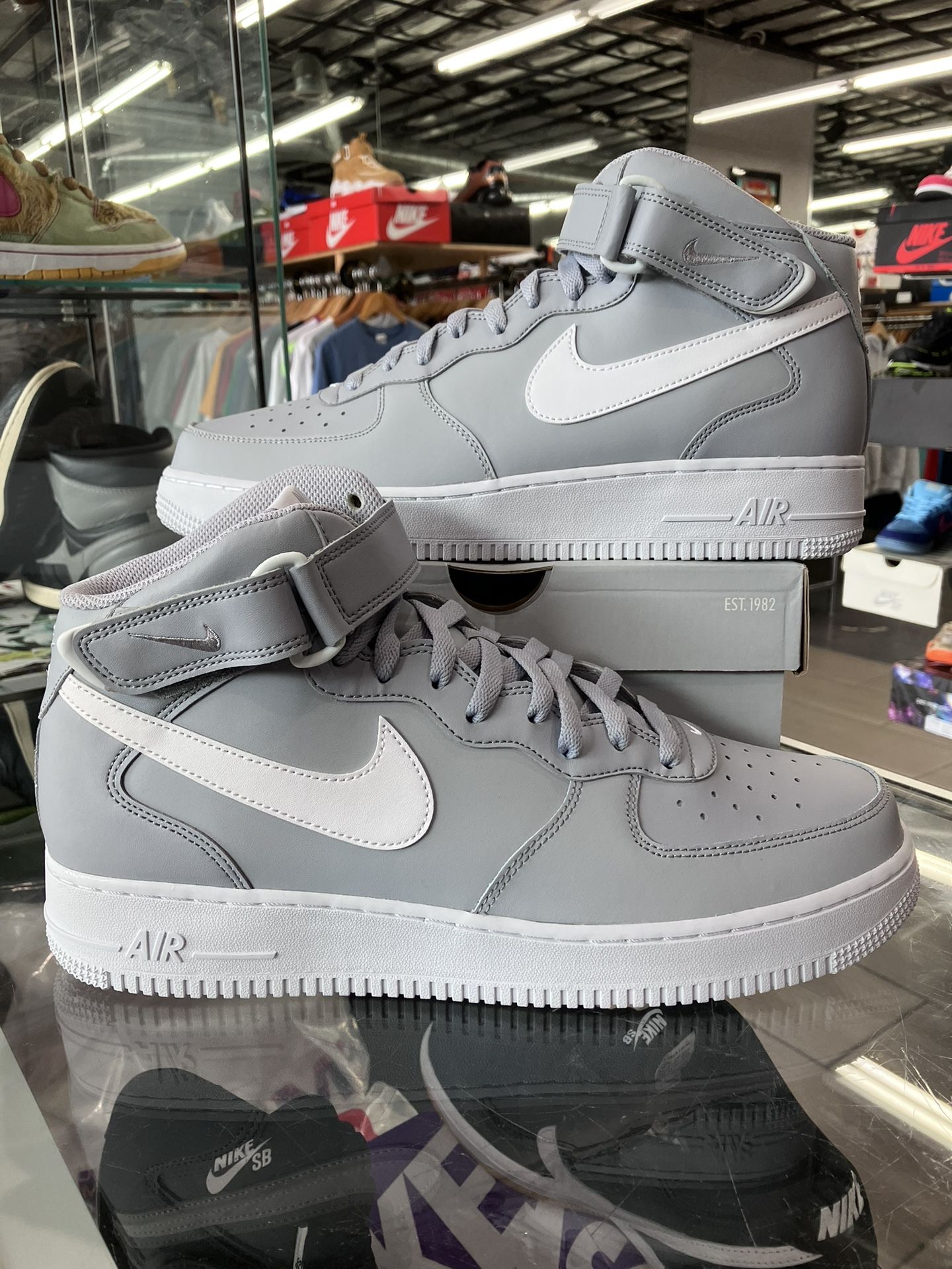 Nike Air Force Mid 07 Wolf Grey White