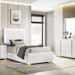 New Bedroom Set Twin Black Or White