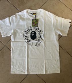 White Chrome Hearts X Bape Tee