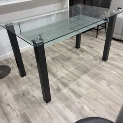 Bar Height Glass Table