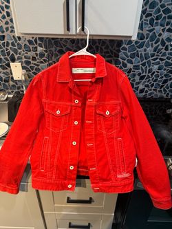 Off-White SS19 Diag Skull Graphic Denim Jacket