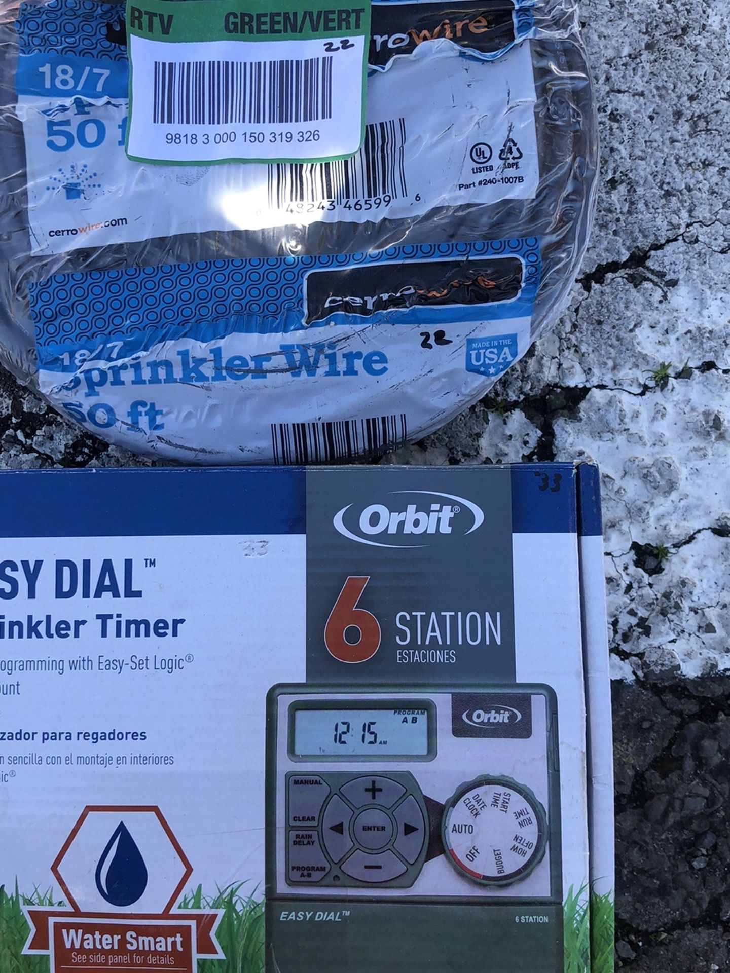 SPRINKLER TIMER WITH 50 FEET CABLE BRAND NEW