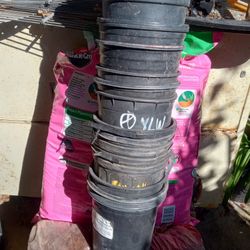 About 14 Pieces 1 Gallón Plant Pot