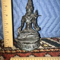 Bronze Deity Asian Vajrayana Figure 