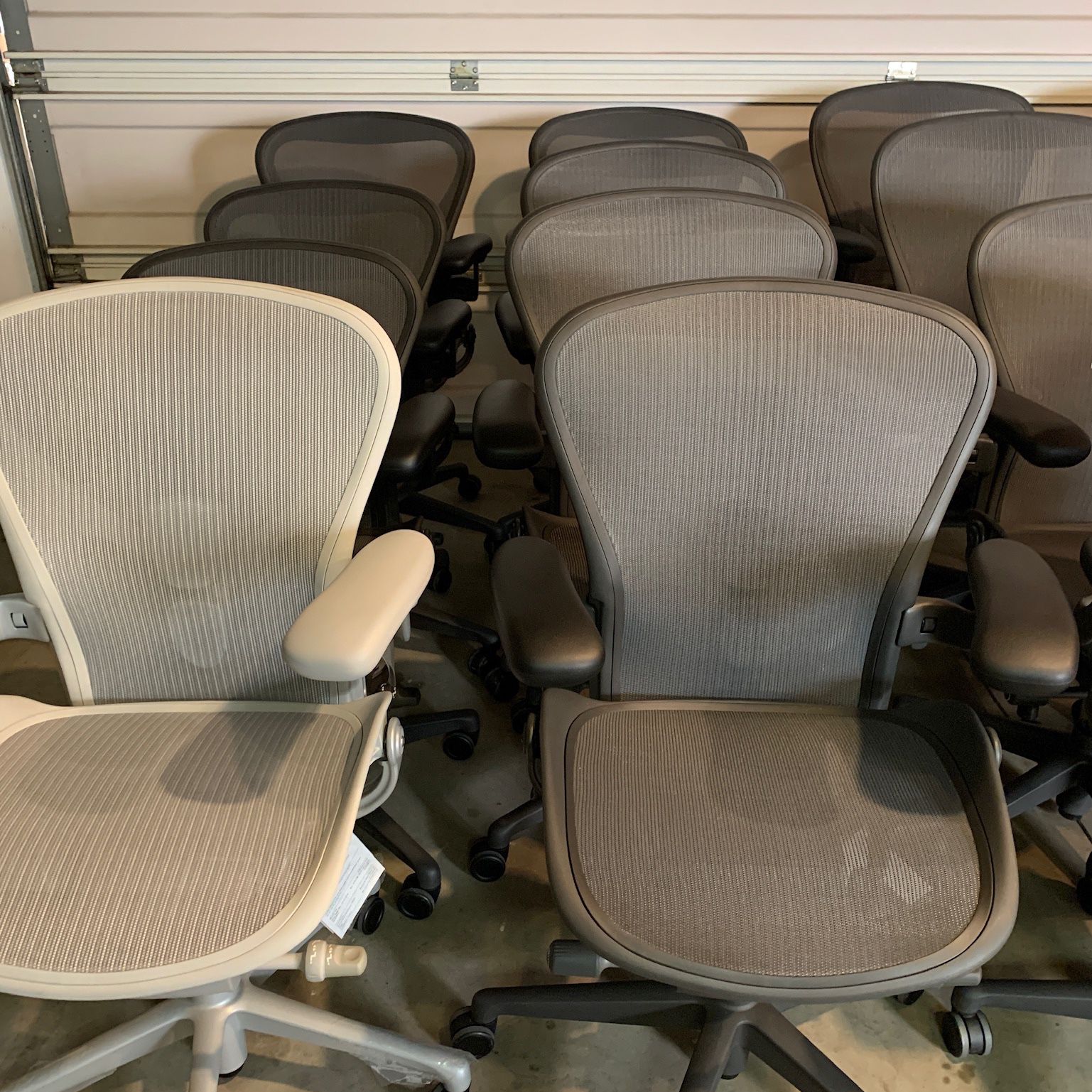 HUGE SELECTION of Herman Miller and Steelcase chairs for sale