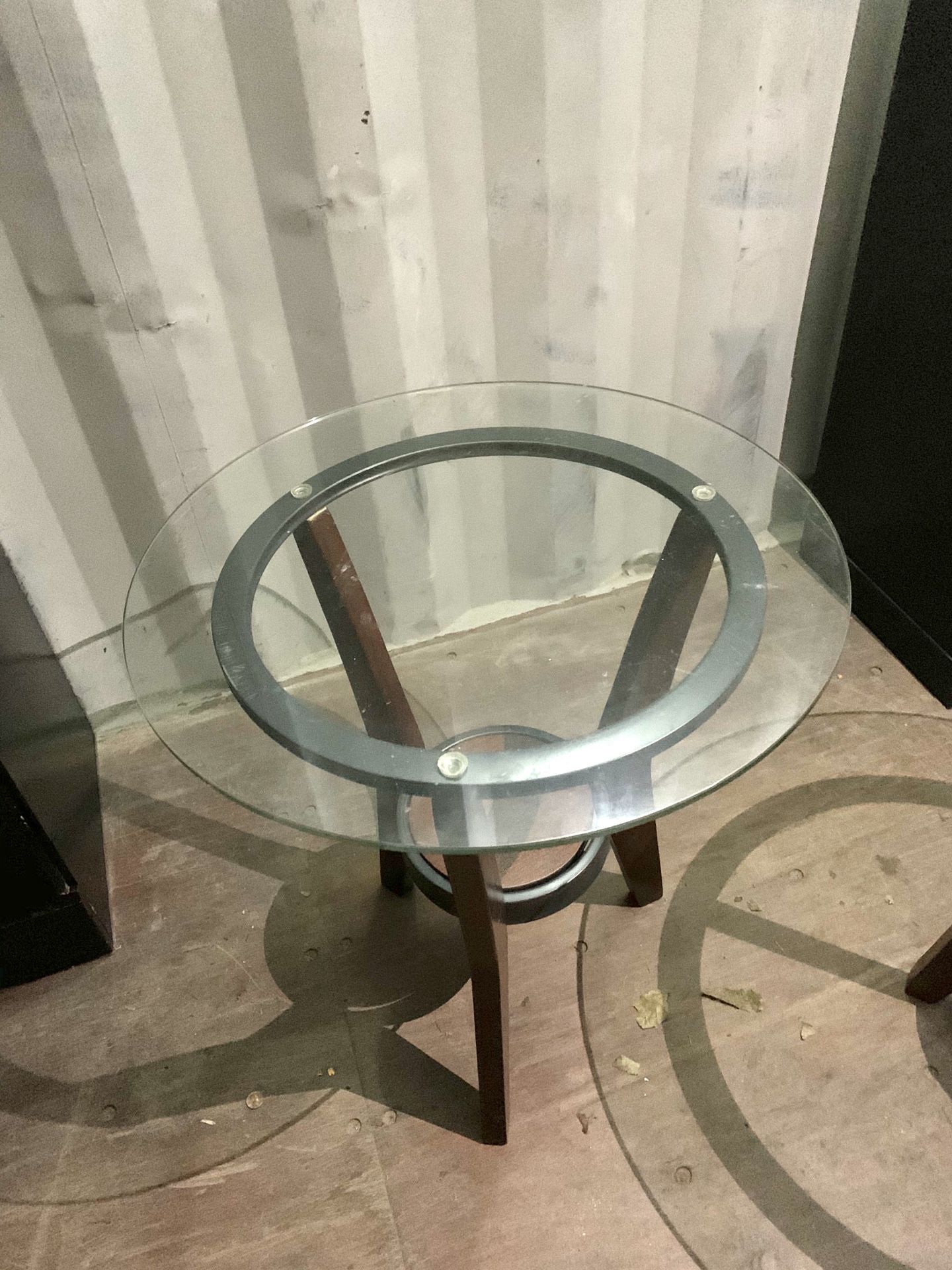 2 Glass Top End Tables