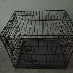 Black Dog Cage Medium Size/ Jaula De Perro Mediana 