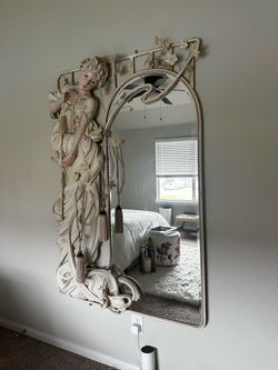 Art Nouveau Style Figural Wall Mirror