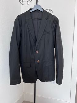 Diesel Men's Black Two-Button Casual Blazer