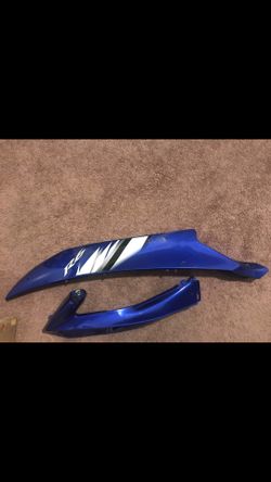 Yamaha R6 2006-2007 Blue OEM Left Mid Upper side Fairing Cowl Plastic