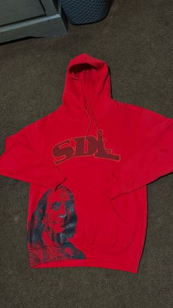 SkysDaLimit Red Rhinestone Hoodie