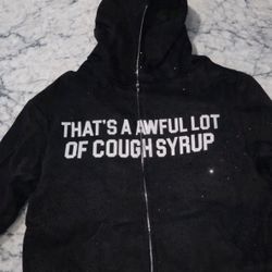 Alocs Black Rhinestone Hoodie