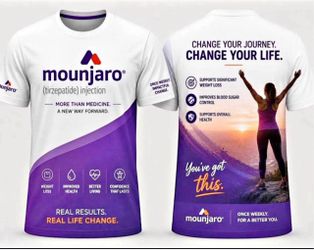 Mounjaro T shirts size 5.0x4