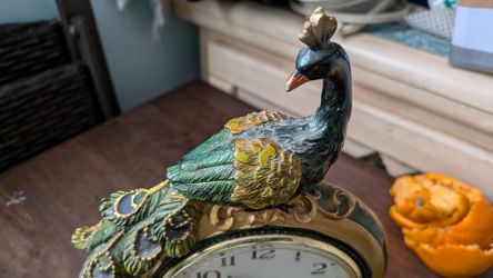 Peacock Table Clock Working 