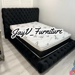 New Queen Bed Frame With Mattress 