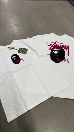 White Stussy Bape