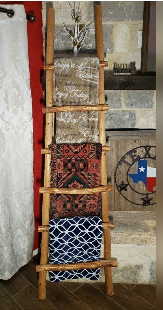 RUSTIC BLANKET LADDER 7FT