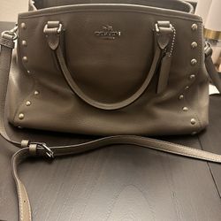 Gray Coach Purse