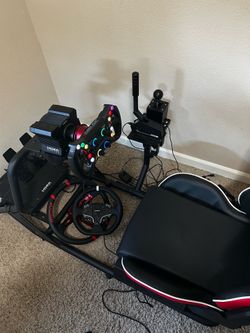 moza r5 and simagic sim racing setup