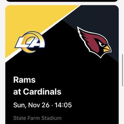 Rams Vs Cards $125 7th Row Section 135